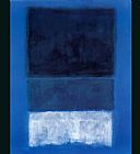 No 14 White and Greens in Blue by Mark Rothko